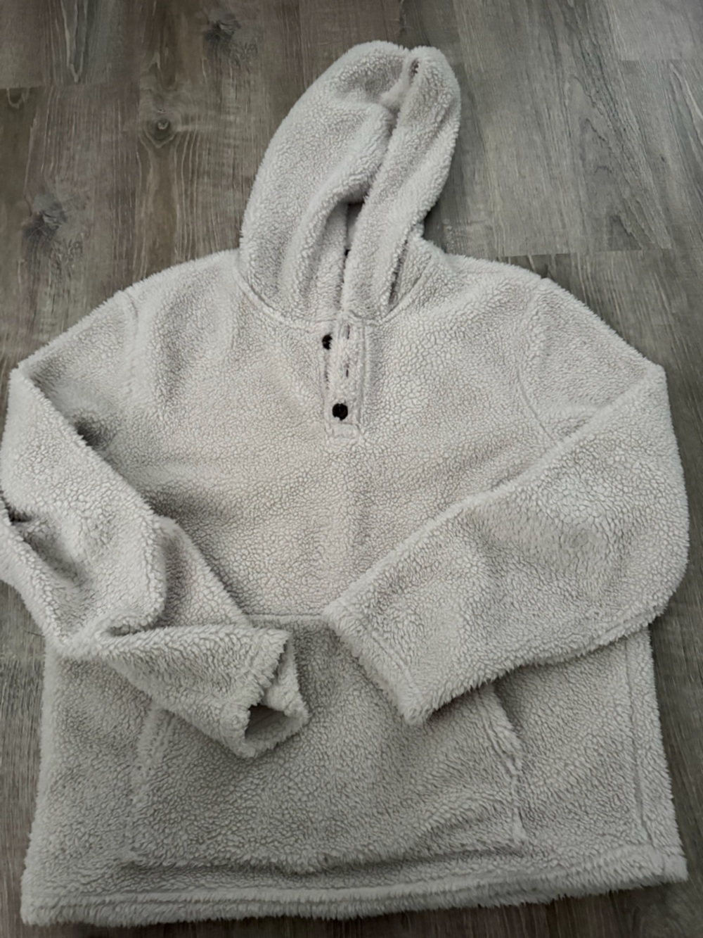 Sun & Stone Sherpa Cream Hoodie